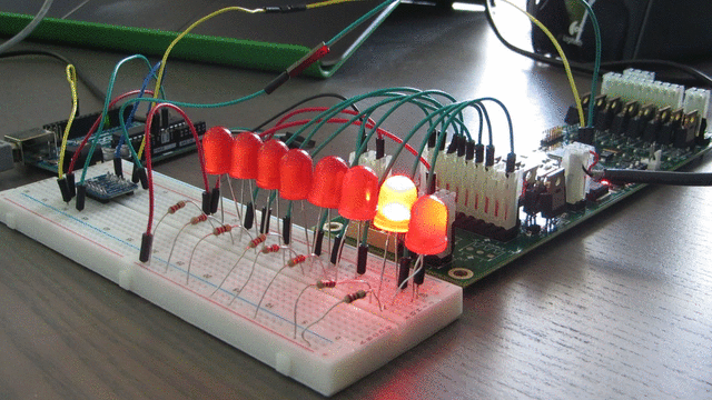 Leds turned on by the powerdriver